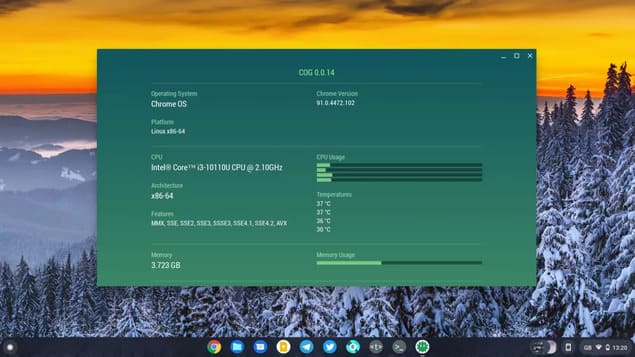 Диспетчер задач Chrome OS