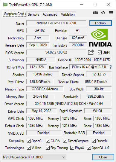 Программа GPU-Z