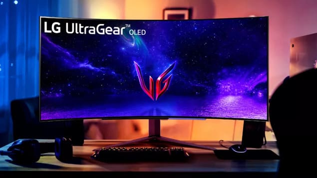 Изогнутый игровой монитор LG UltraGear OLED