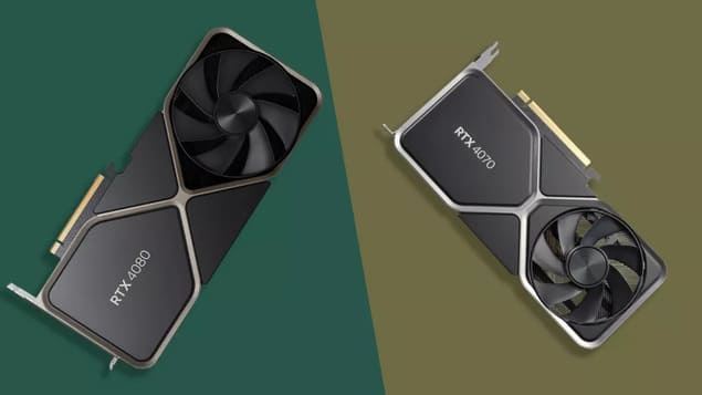 Сравнение Nvidia RTX 4070 против RTX 4080