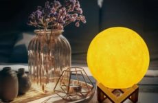 Himalayan Glow Galaxy Moon Lamp