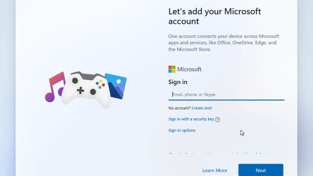 Авторизация в Windows 11