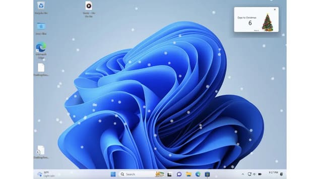 Новогодние виджеты Windows 11