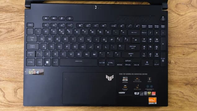 Клавиатура и тачпад Asus TUF Gaming A16 Advantage Edition
