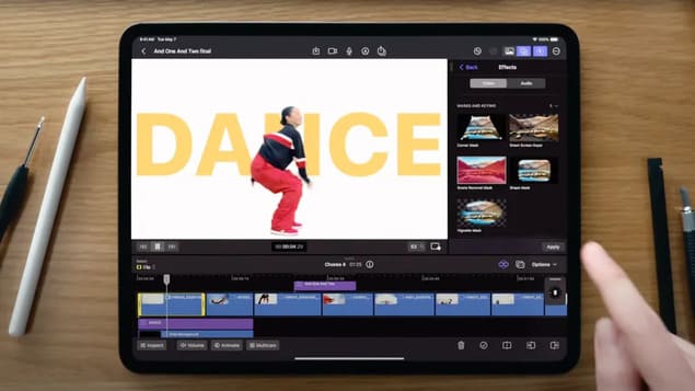 Редактирование контента на iPad Pro M4 (2024)
