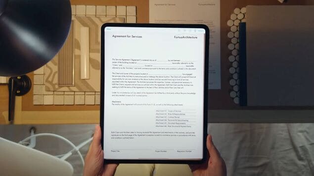 Сканирование документов на iPad Pro