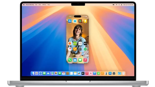 iPhone Mirrore на MacBook с macOS Sequoia