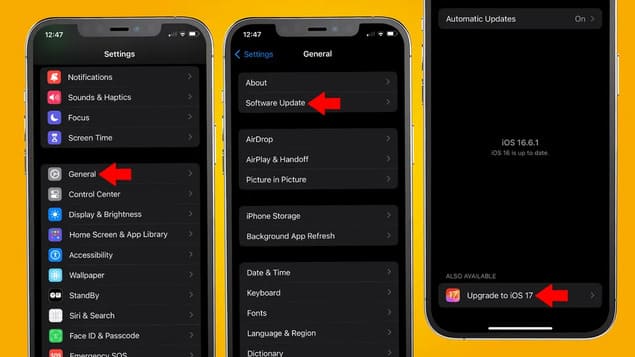 Порядок для обновления iOS 18