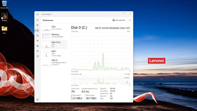 Встроенная память Lenovo ThinkPad E16