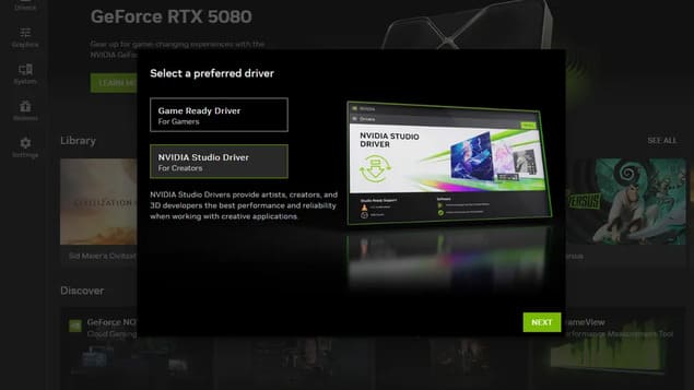 Драйвера Nvidia Studio Drivers