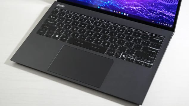 Клавиатура и тачпад MSI Prestige 13 AI+ Evo