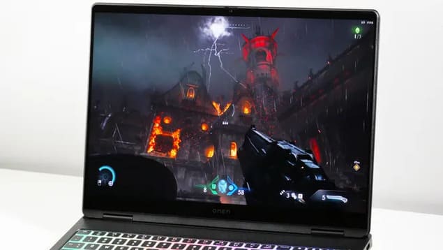 Doom The Dark Ages на игровом ноутбуке HP