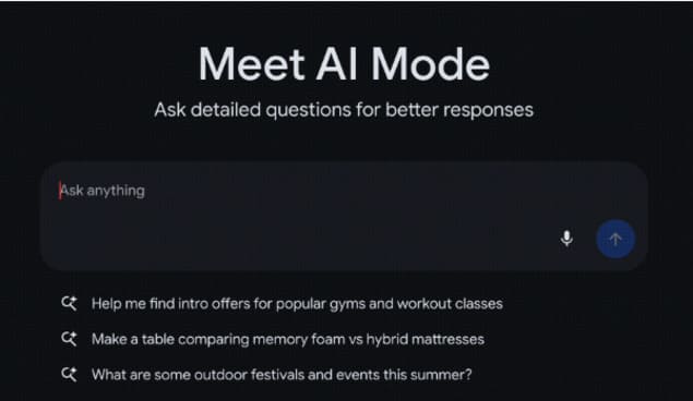 Поиск Google с AI Mode