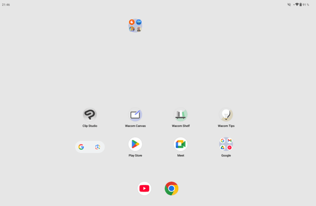 Интерфейс Android планшета Wacom MovinkPad 11