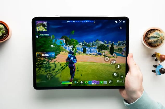 игра Fortnite на iPad Air 2026 гейминг производительность
