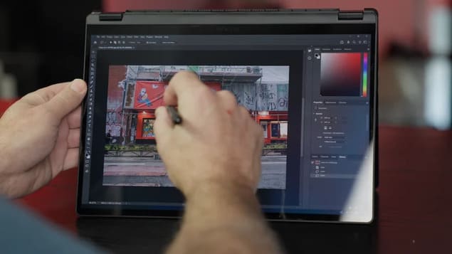 Работа со стилусом Asus Pen на экране ProArt PX13
