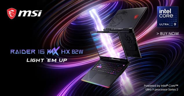 MSI Raider 16 MAX HX B2W на базе процессора Intel Core Ultra 9