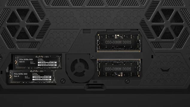 Внутреннее устройство ноутбука MSI: слоты под SSD Gen 5 и оперативную память DDR5