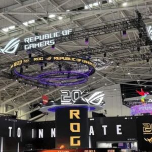 Стенд ASUS ROG на Computex с юбилейным оформлением к 20-летию бренда