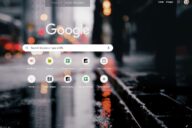 Стартовая страница Google Chrome перед очисткой кеша браузера