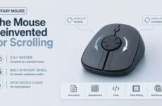 Рекламный графический материал с характеристиками Rotary Mouse.