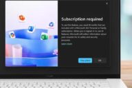 Окно "Требуется подписка" в Windows 11 для доступа к ИИ-функциям Copilot